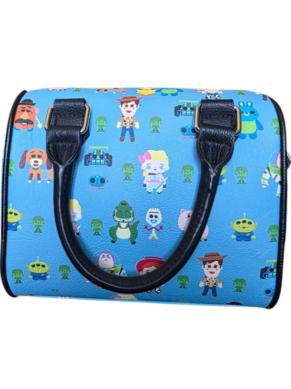Loungefly Disney Pixar Toy Story Chibi Duffle Satchel Bag Blue Allover Print - Picture 13 of 16